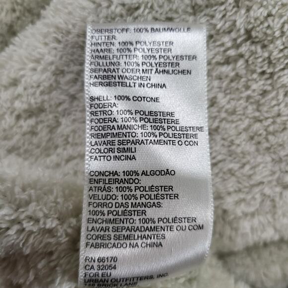 Urban Outfitters NWT Sherpa Military Khaki Bomber Jacket Retail $109  Medium - Picture 10 of 11